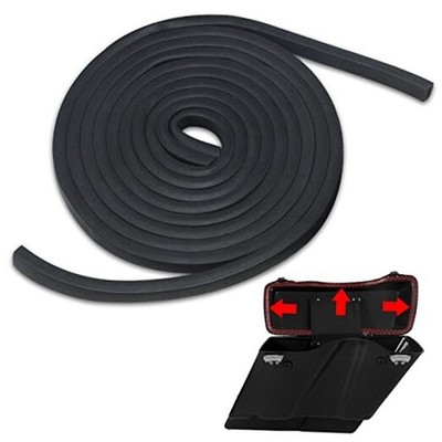 2 PCS Hard Saddlebag Lid/Cover Weather Strip Rubber Seal Black/Up to 2013