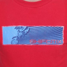 90s Shift Motocross T Shirt Red Blue Dirt Bike MX Racing Vintage Tee Small