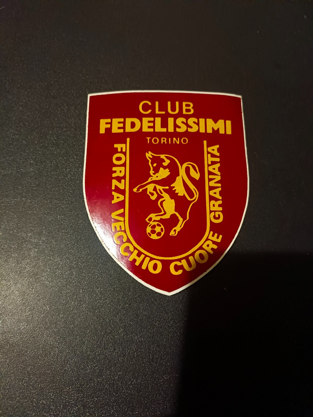 ADESIVO CLUB FEDELISSIMI TORINO CALCIO VECCHIO CUORE GRANATA