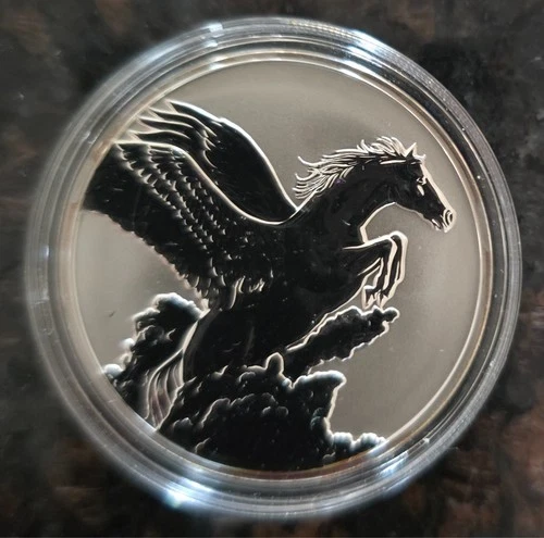 2014 1 oz Silver PEGASUS Reverse Proof - Creatures of Myth & Legend - $5 Tokelau