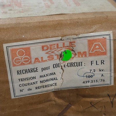 Delle Alsthom RECHARGE Pour COUPE CIRCUIT F L R. 7,2 KV 100A 439.215/76