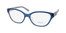 NEW VERA WANG VA16 EYEGLASS FRAME FULL-RIM 52-16-135 BLUE MI CAT EYE PLASTIC
