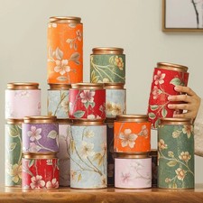 Tea Can Metal Kitchen Storage Canisters Jar for Home Moisture-proof TeaLeaf Tin
