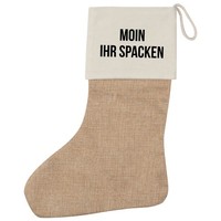 Weihnachtsstrumpf Moin Ihr Spacken Spruch Geschenkidee Moin Ihr Spacken Geschenk