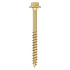 Timco - Solo Coach Screws - Hex Flange - Yellow (Size 10.0 x 100 - 2 Pieces)