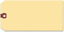 Manila Shipping Tags - Unstrung Manila 2-3/4x1-3/8in Unstrung 1000/BX - 1EA