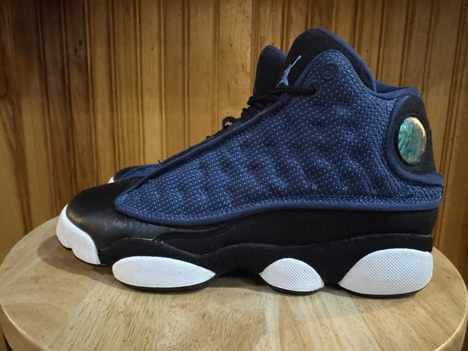 Кроссовки баскетбольные Nike для мальчиков Air Jordan 13 884129-400 синие размер 3,5 года - Изображение 3 из 4