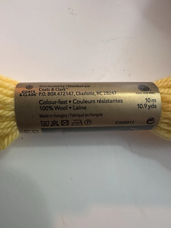 Anchor Tapestry Wool (Tapisserie) - 10m Skein - Shade No. 08016 Yellow - Image 4 of 4