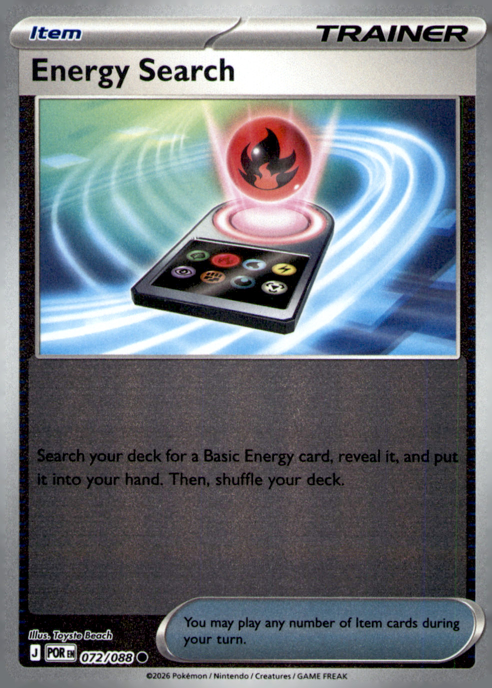 Energy Search Common ME03: Perfect Order 072/088 NM