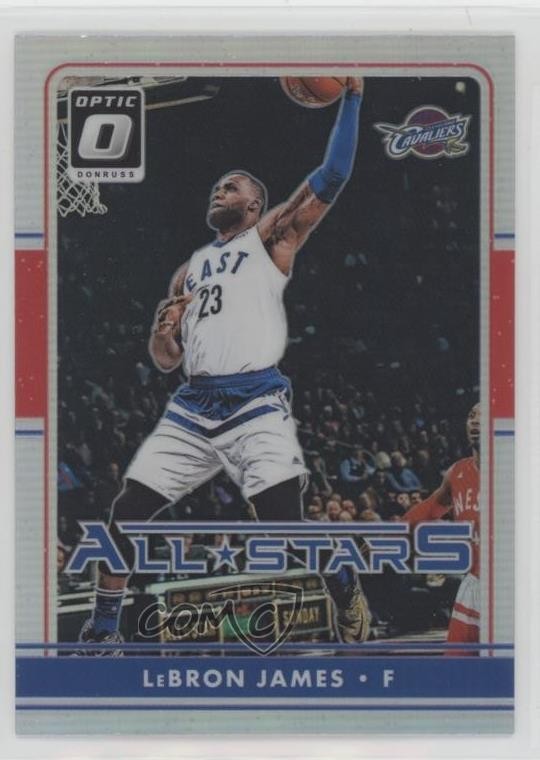 2016-17 Panini Donruss Optic All-Stars Holo Silver Prizm LeBron James #13 yf4