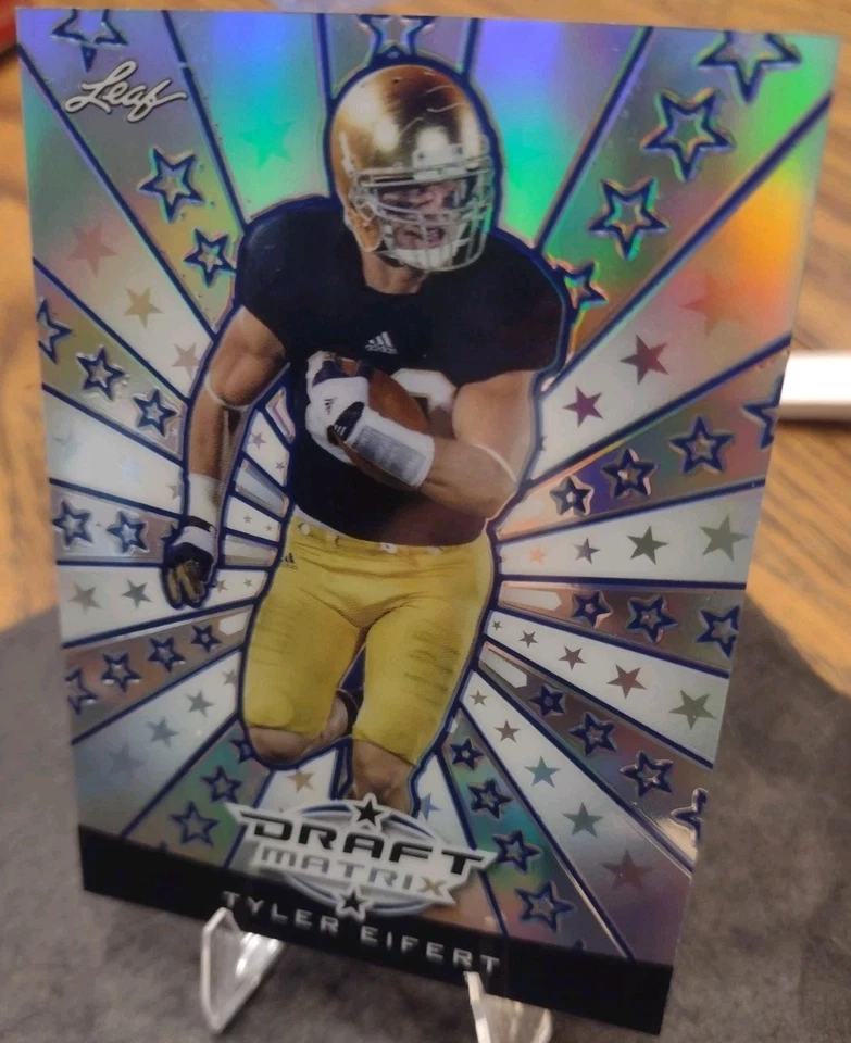 2013 Leaf Draft Matrix Blue #DM-TE1 Tyler Eifert RC SP Rare Notre Dame Bengals - Image 3 of 3