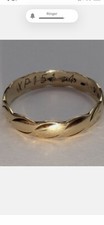 Vintage 9 kt Gold Wedding Ring Superb Condition. Has London Hallmark 