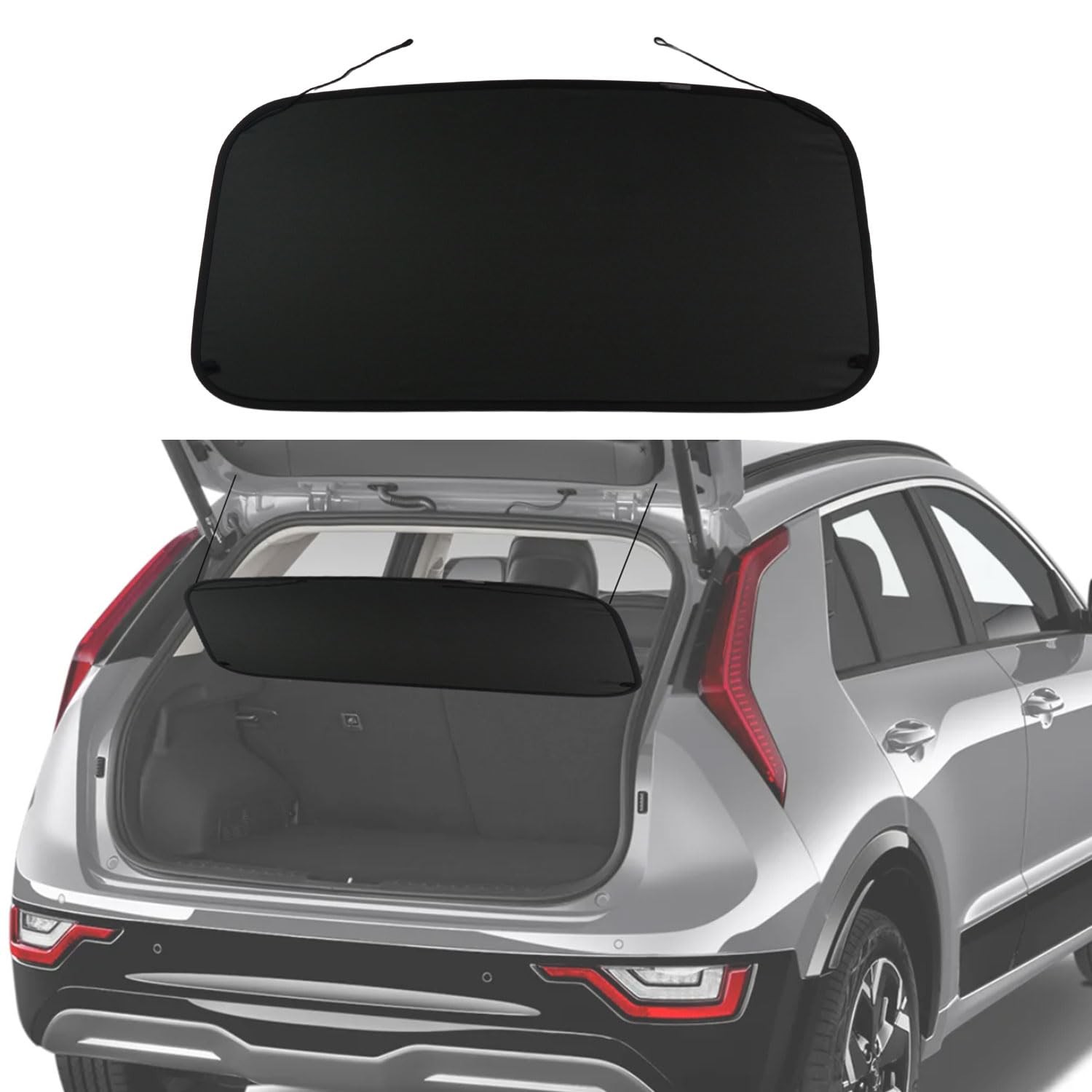 BOPARAUTO Cargo Cover for Kia NIRO Accessories & for NIRO Hybrid Accessories