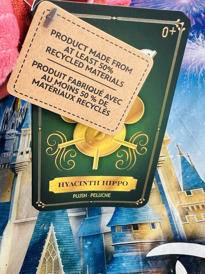 2025 Disney Parks Vault Fantasia Hyacinth Hippo 14” Plush New - Image 2 of 4