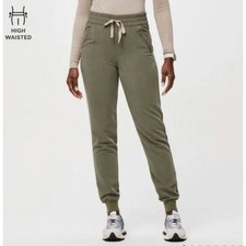FIGS Heather Olive High Waisted Tatu Slim - Cargo Jogger Scrub Pants Size XS