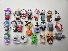 24 Nightmare Before Christmas Keychain Lot Jack Sally Oogie Boogie Pumpkin Head