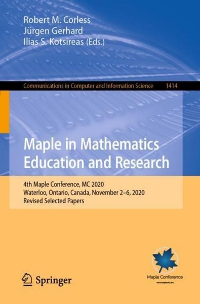 Maple In Mathematics Education And Research Robert M. Corless-image