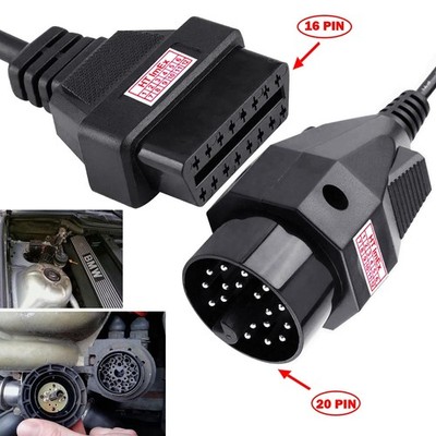 Diagnose Adapter 20 Pins zu 16 Pins OBD2 OBDII EOBD für BMW