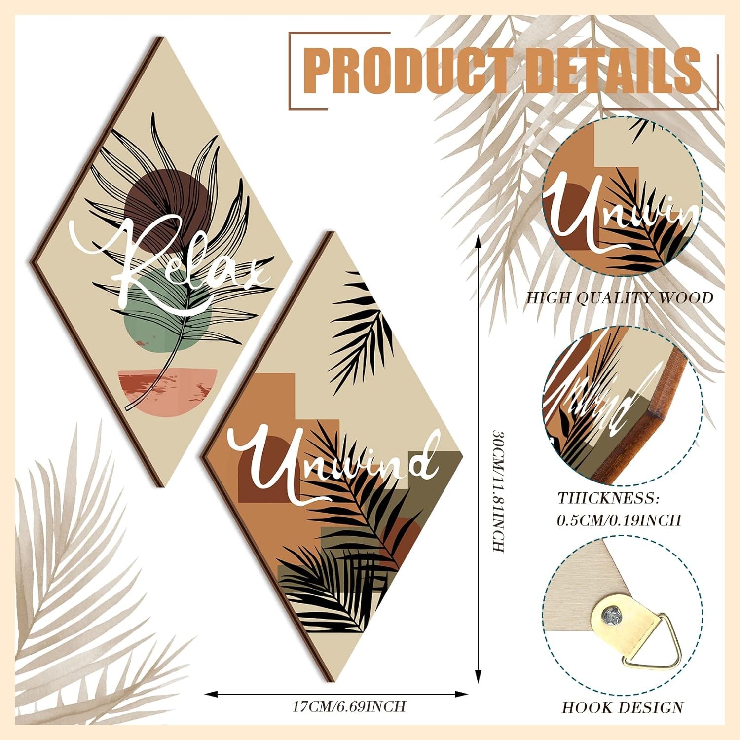 FairySandy 4 Pcs Bathroom Wall Art Restroom Decor Rustic Decor... 