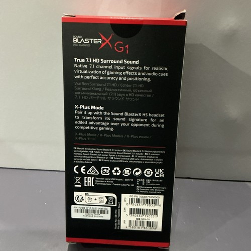 Creative Sound BlasterX G1 7.1 HD Audio Portable Gaming USB DAC et carte son - Photo 2/2