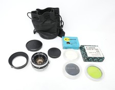 Canon 35mm F/1.5 Lens LTM L39 Mount w/ Hood, Caps, Filters, Bag