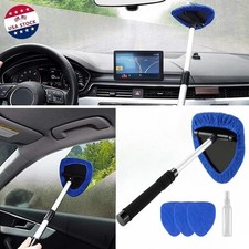Windshield Cleaning Tool Kit Car Window Glass Wiper Cleaner Brush Pad Extendable