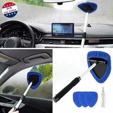 Windshield Cleaning Tool Kit Car Window Glass Wiper Cleaner Brush Pad Extendable