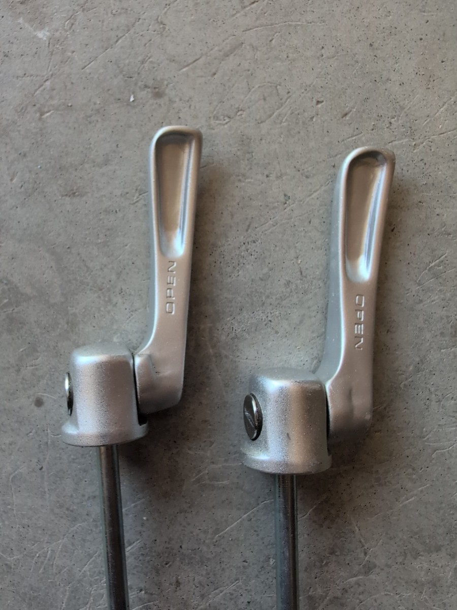 Paire De Brochettes à Dégagement Rapide Shimano – Avant Et Arrière, Argent, Deore/LX/XT/STX