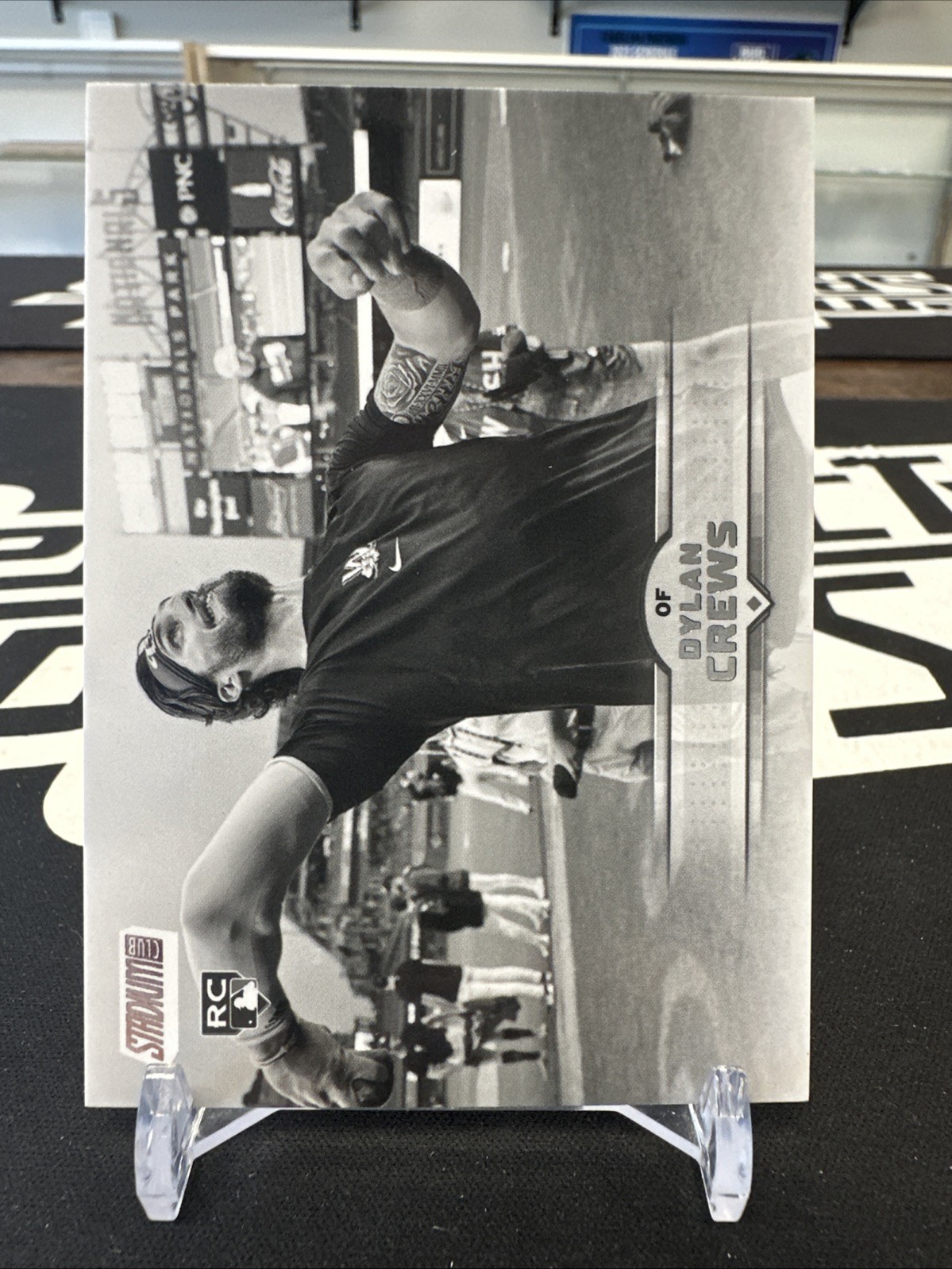 2025 Topps Stadium Club Black & White #102 Dylan Crews RC Rookie Nationals