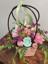Handmade Soap Gift, Soap Flower, Gift Soap Bouquet , Soap Bucket, Flower Bouquet