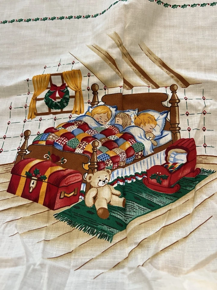 Night Before Christmas  15 Squares  Sewing Panel Pattern New Cut & Sew - Image 2 of 4