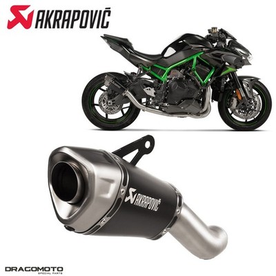 パーツ AKz202 Exhaust KAWASAKI Z H2 1000 ABS 2020-2025 AKRAPOVIC Titanium Black