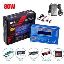 Fast Digital Balance Charger 80W for iMAX B6 AC LCD RC LiPo LiFe NiCD Battery