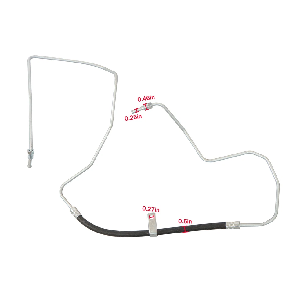 For Chevrolet GMC C1500 C2500 C3500 K1500 K2500 K3500 Clutch Hydraulic Line - Image 2 of 4