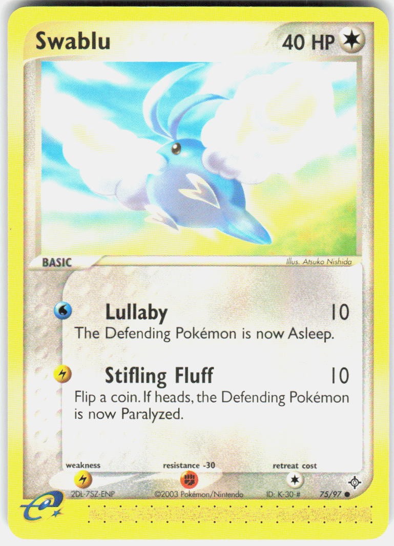 Swablu 75/97 Dragon Pokemon