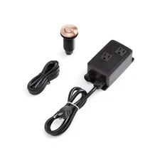 Dual Outlet Sinktop Air Switch, Satin Copper