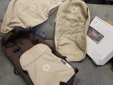 Bugaboo Cameleon 1 2 3 + cream brownFabric Set Canvas Hood Apron carrycot seat
