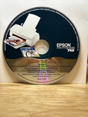 Epson Stylus Color 740 Printer Software CD, Windows 95, 98, NT 4.0, 3.1 and Mac