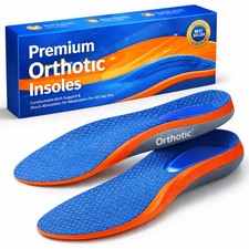 Heavy Duty Orthotic Arch Support Insoles, Shock Absorbing Orthopedic insoles New