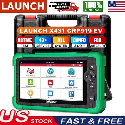 2025 LAUNCH CRP919 EV Diagnostic Scanner Tool Bidirectional ECU Coding For EV's!