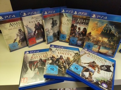 PS4 Assassin's Creed Sammlung   9 Spiele Paket inkl. Valhalla, Odyssey, Black...