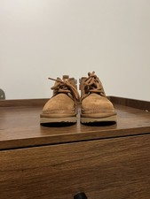 UGG Neumel II Toddler Chestnut Suede Chukka Lace Up Side Zip Boots Sz 6