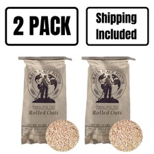 Organic Rolled Oats Pack of 2 25 lb Shipping Included Grain Place Foods