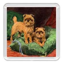 BRUSSELS GRIFFON Dog Acrylic Coaster Novelty Drink Cup Mat Great Gift
