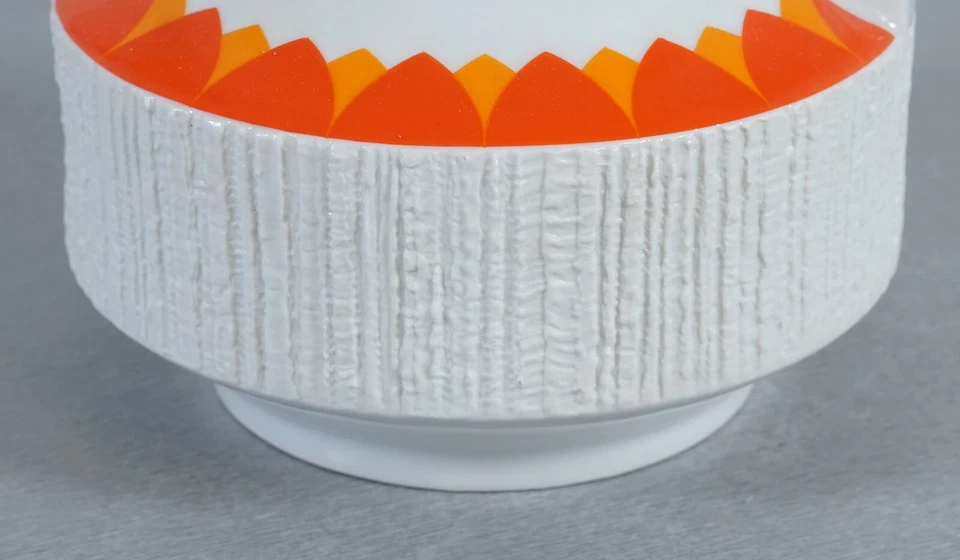 Porcelaine Thomas différentes pièces style brutaliste orange vintage années... - Photo 3/4