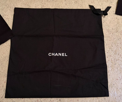 Chanel Black Garment Cinch Travel Bag 19.75  x 19'' - Authentic!