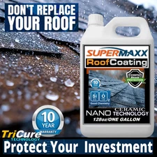 NANO ROOF COATING  10 YEAR STAIN PROTECTION CERAMIC COATING FOR ASPHALT SHINGLES