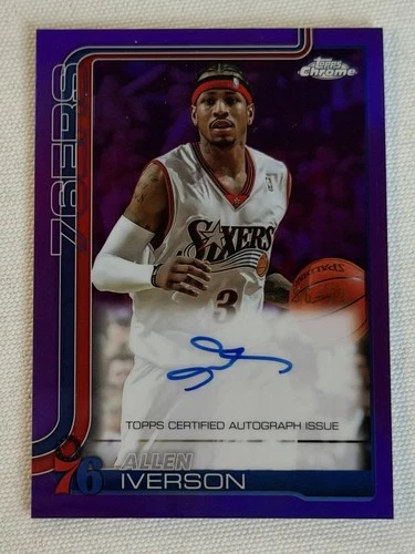 2025 Topps Chrome Allen Iverson Chrome Autographs (RAW)
