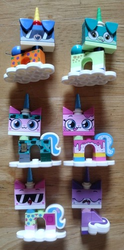 LEGO UNIKITTY MINIFIGUREN & ASTRO KITTY SCHLÜSSELANHÄNGER NUR AUSGESTELLT 