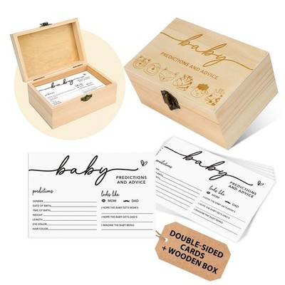 Advice and Predictions Cards Box - 50Pcs Baby Predictions Cards for New Paren...